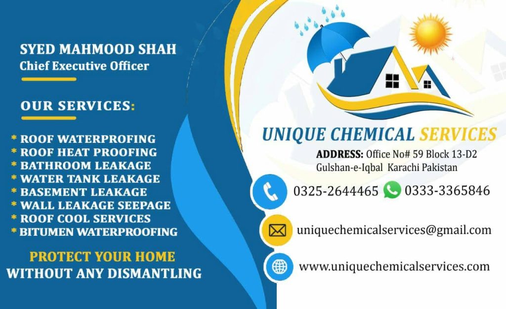Home 11 waterproofing services in karachi